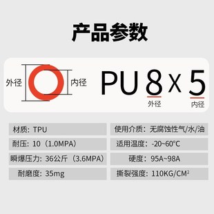 PU弹簧管气管软管空压机气泵高压气管螺U旋伸缩气动风管