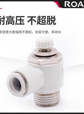 SMC型节流阀AS1201F-M5-06/M3-04限出调速接头JAS234201F-01-08S0