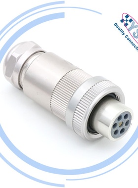 DINEN175201-804 七芯比例阀插头 航空插座机械设备电缆连接器