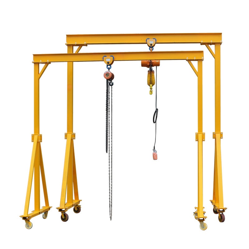 厂家手推简易龙门架 拆装小型移动龙门吊1-3吨起重叉车金属