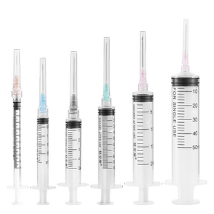 医用一次性螺口注射器1/2.5/5/10/20ml50毫升螺旋口水光针筒针管