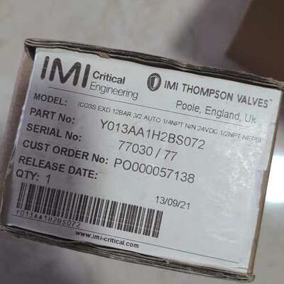 适用IMI海隆防爆电磁阀 Y013AA1H2BS072议价