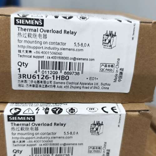 适用热过载继电器3RU6126-1HB0，，适议价