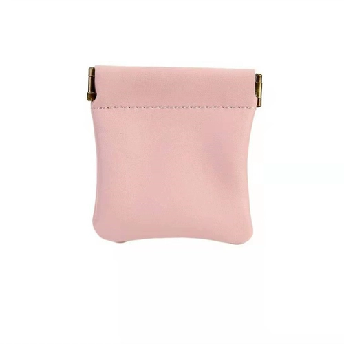 Портативный ретро -автоматический закрытие шрапнельной кожи крайняя плоть кожаная монета.