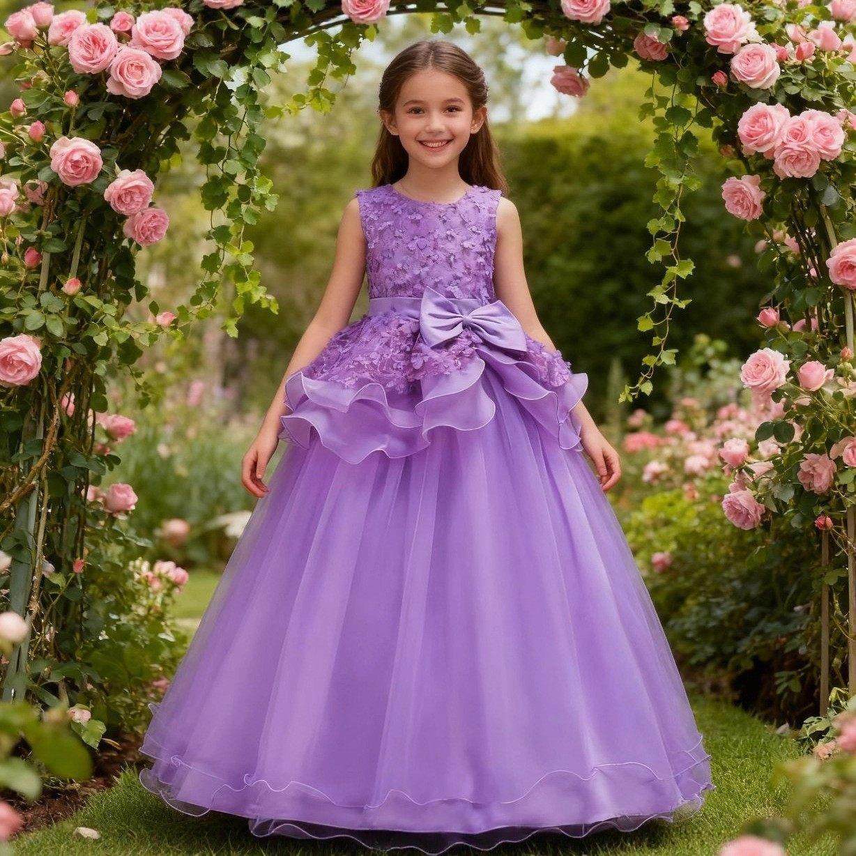 女童晚礼服轻奢小众高端公主裙蓬蓬裙儿童走秀主持人钢琴演出服,童装/婴儿装/亲子装,儿童礼服,淘宝优惠券,粉丝福利购,淘宝优惠卷