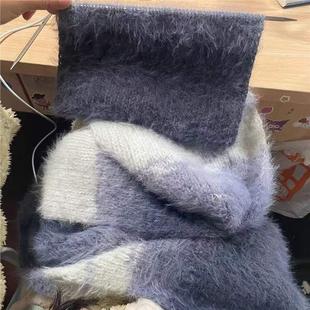 手工编织围巾diy雪宝十刻同款围巾材料包渐变毛线墨染山水送男友