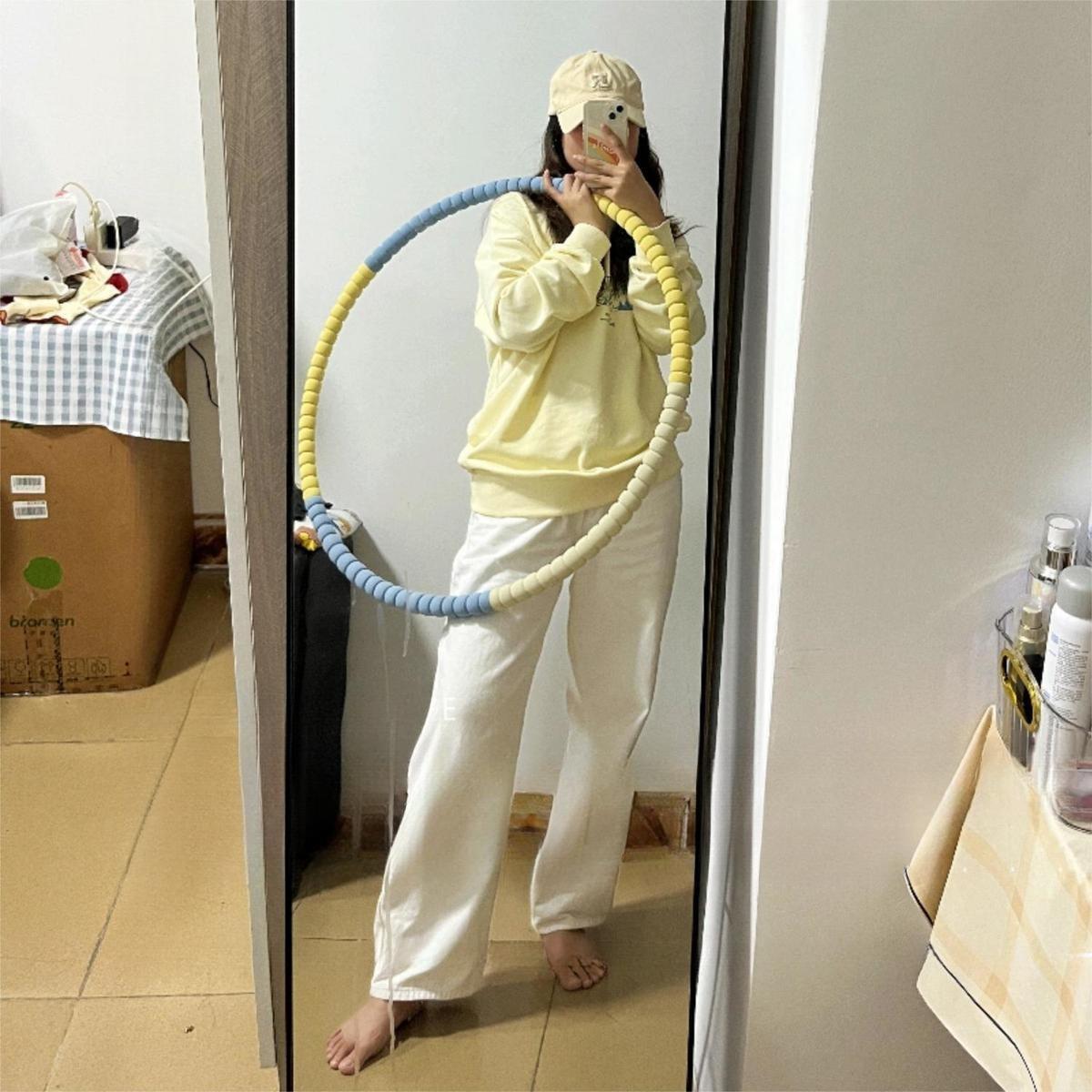 呼啦圈空心轻款呼啦圈瘦成人儿童呼肚啦圈可拆卸呼啦圈新手初学者