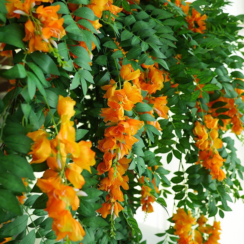 仿真灯笼花壁挂吊兰花藤