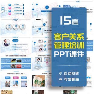 开发潜在维护流失客户关系管理PPT模板成品市场营销培训课件素材