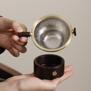 高端纯钛茶漏茶滤千孔一体泡茶过滤器茶叶滤网茶隔公道杯滤茶器