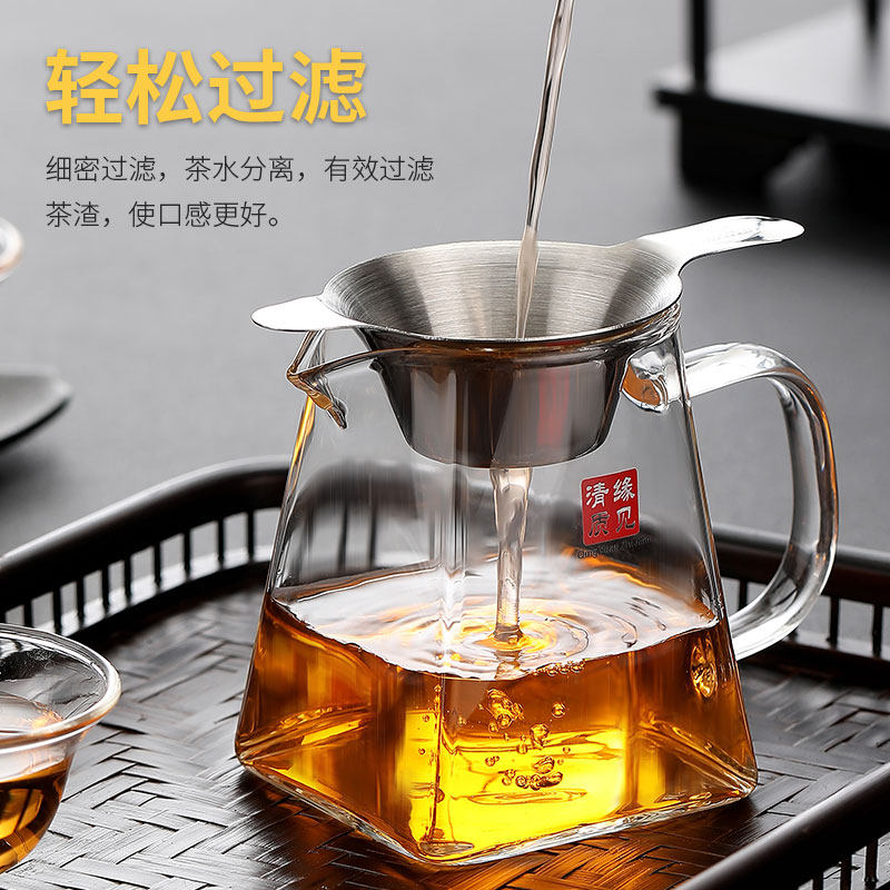裕鸿旗舰店耐热玻璃高档公道杯图片