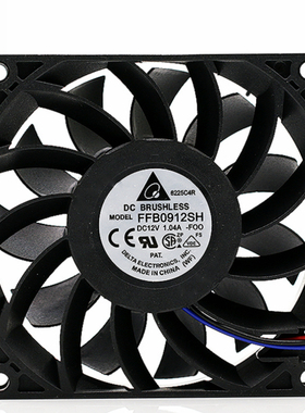 台达DELTA FFB0912SH 9225 12V 1.04A 9CM 暴力大风量散热风扇