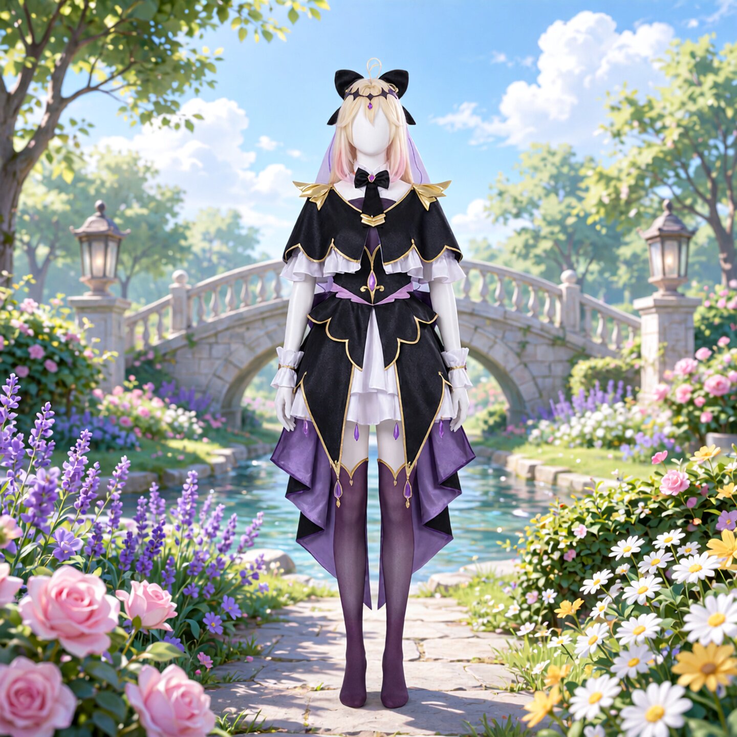 cos服森亚露露卡漫套装舞台出演