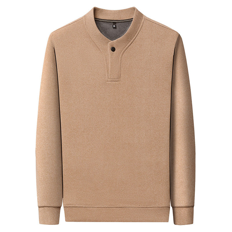 加绒加厚毛衣秋衣内搭男卫衣秋冬上衣男款厚实感男生外套衣