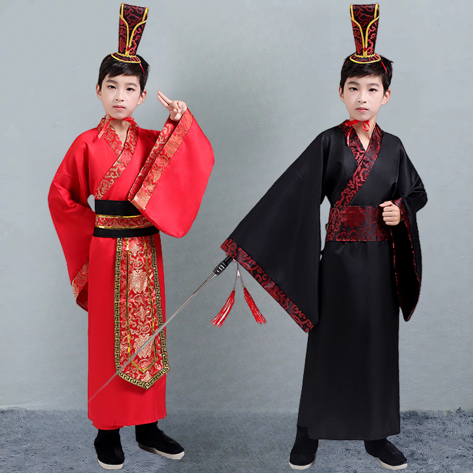 儿童古装三国演义鲁肃演出服