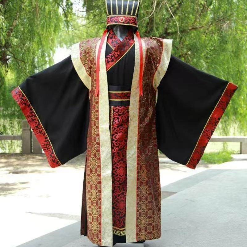 古装男诸葛亮大臣宰相汉服唐装春秋战国三国官服汉朝演出服装曹操