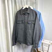 复古阿美咔叽水洗做旧宽松休闲衬衫 型正 ～余单版 美式