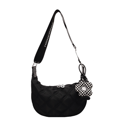 休闲轻便斜挎包通勤饺子包月牙包