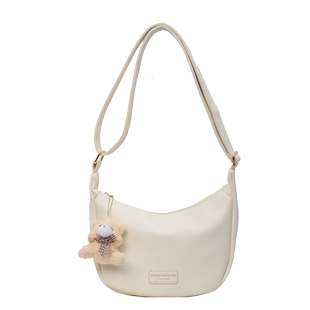 大容量饺子包包女士2026新款软皮宽带斜挎包休闲月牙包通勤腋下包