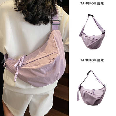 轻便斜挎包通勤饺子包运动骑行包