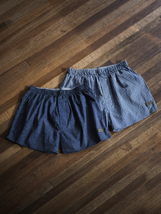 Shorts FONCTION Boxer 两支装 1920 复古梭织平角阿罗裤