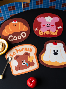 烘焙系列隔热垫创意碗垫餐垫硅藻泥餐桌防烫厨房吸水杯垫盘子垫