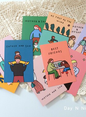 【满29包邮】ins韩国卡通儿童房装饰明信片少女墙面装饰宿舍墙贴