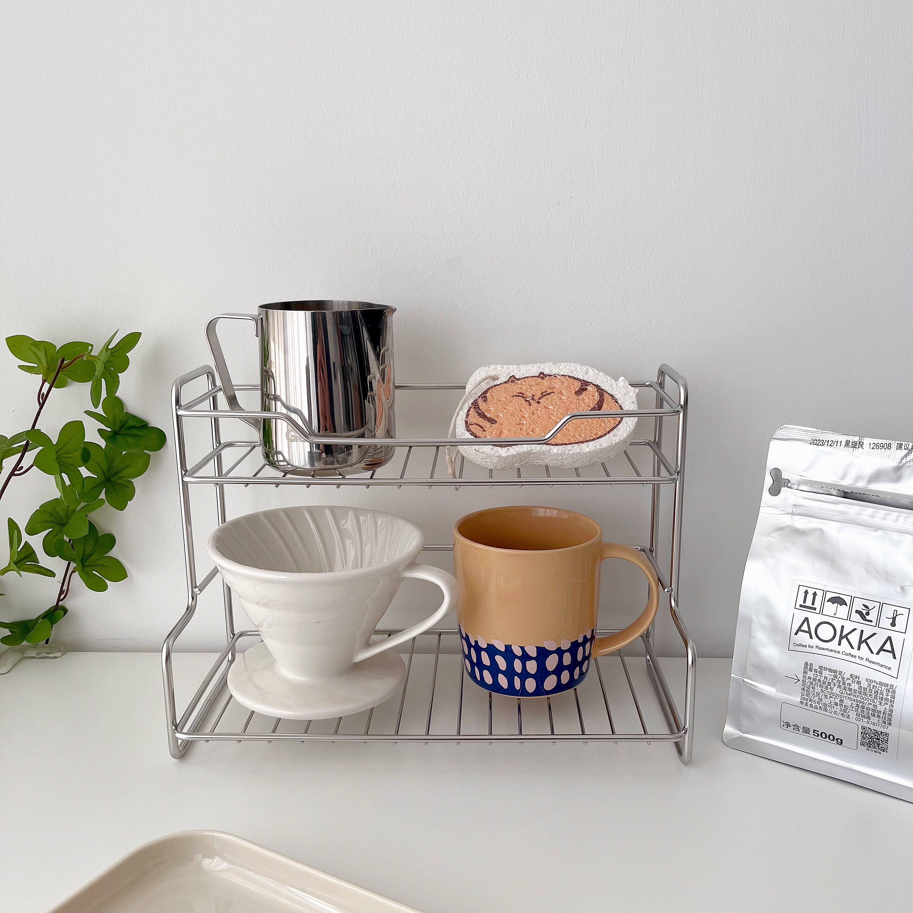 厨房置物架浴室双层收纳架