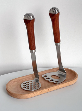 日式家用土豆泥压器婴儿宝宝辅食泥器不锈钢压鸡蛋碾压捣碎器神器