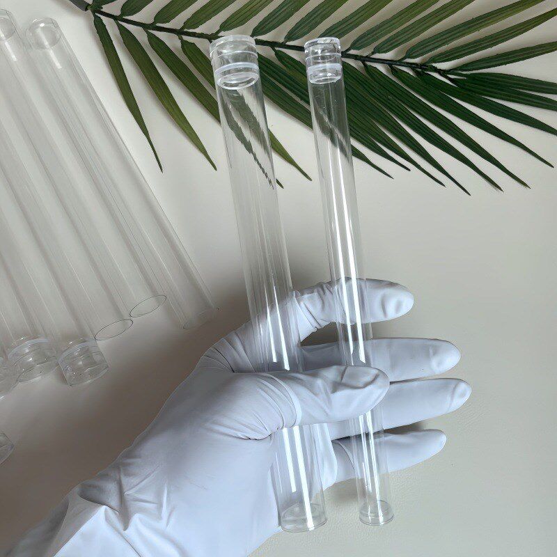 PC/PVC透明包装管配盖子收纳线香管刷子鱼漂管小工具全透明管包装