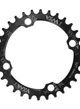 山地自行车链轮104BCD正负齿单盘30T32T34T-42T铝合金改装盘片