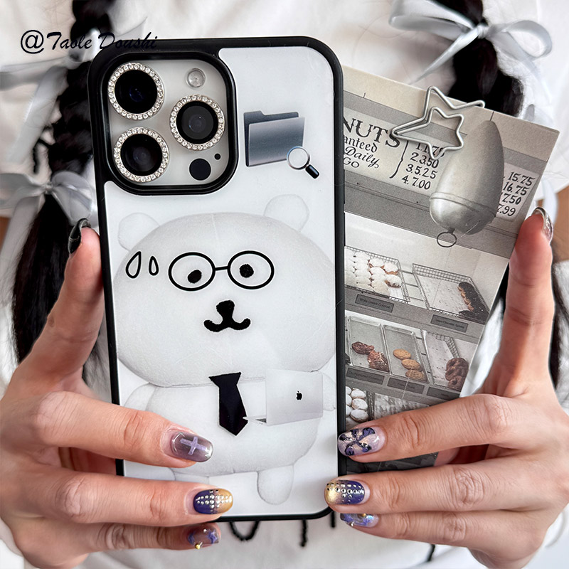 可爱复古自嘲熊简约亚可爱手机壳