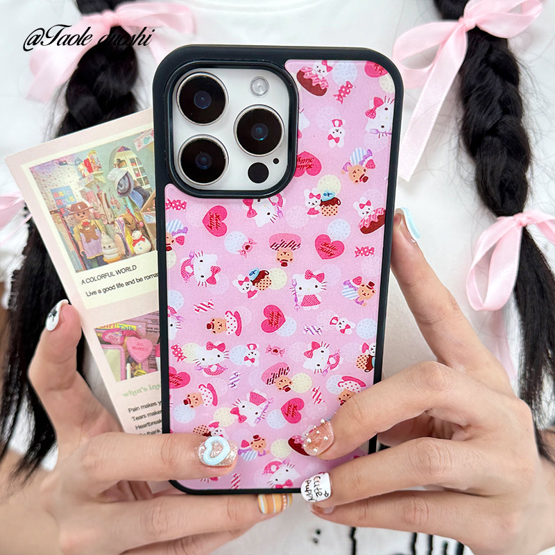 适用爱心miffy米菲兔可爱少女hellokitty粉iPhone1516promax苹果亚克力软17air手机壳