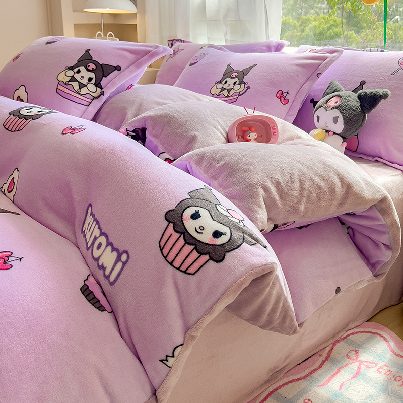 牛奶绒四件套儿童珊瑚绒