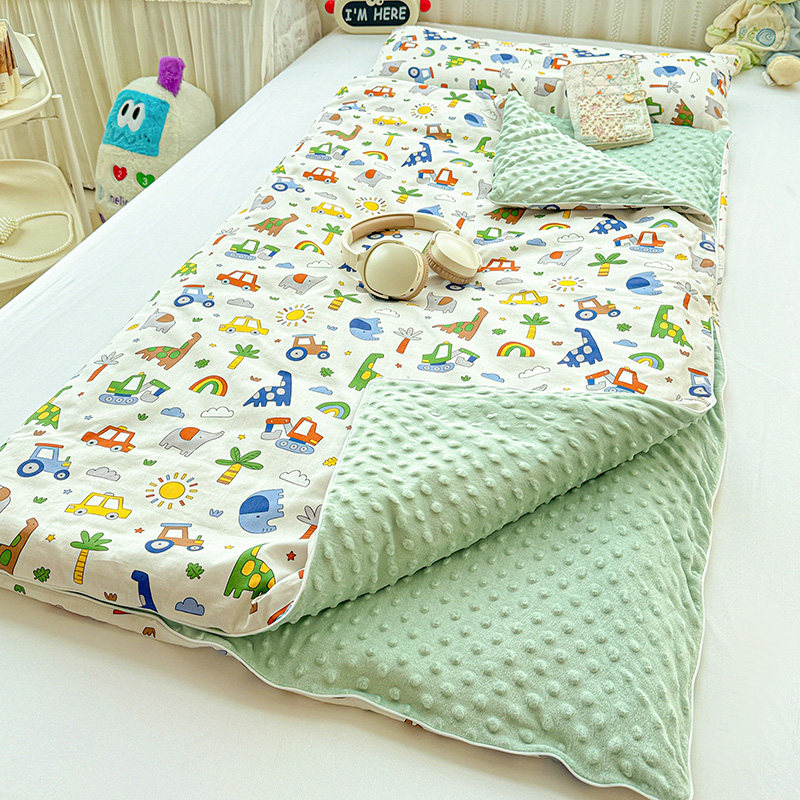 儿童全棉豆豆绒两用防踢被可拆卸睡袋幼儿园学生纯棉冬被春秋被芯,床上用品,化纤被,淘宝优惠券,粉丝福利购,淘宝优惠卷