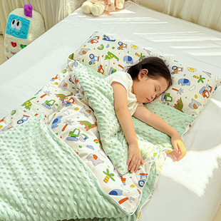纯棉可拆卸儿童小孩睡袋防踢被子神器婴幼儿宝宝春秋被芯四季通用