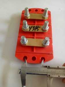 三。5mmY315半圆18接线柱Y系列接线端子1D10-孔160KW电机接线板眼