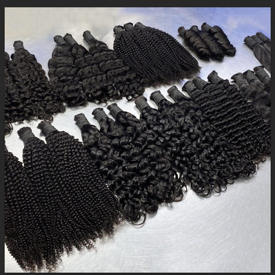 真人发发把boho braids human hair假发全真发braiding bulk hair