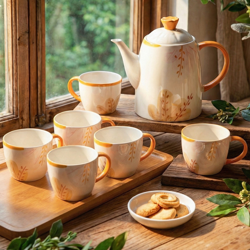 2026新款整套茶壶茶水杯子冷水壶茶具陶瓷大容量套装家用乔迁杯具