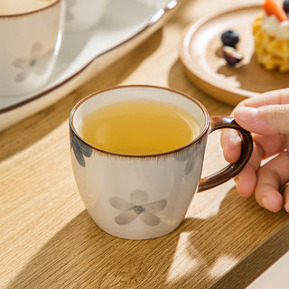 好看的日式陶瓷茶杯喝水杯子高颜值中国风马克杯创意办公宿舍ins