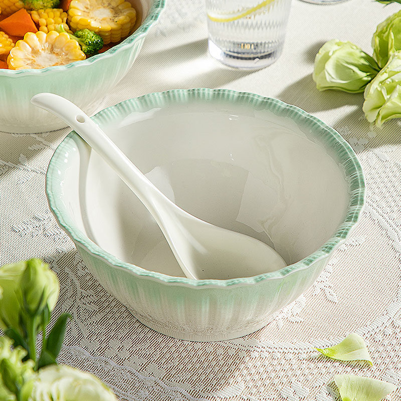 法式汤碗家用釉下彩2025新款创意餐具陶瓷碗大碗面条泡面碗汤面碗