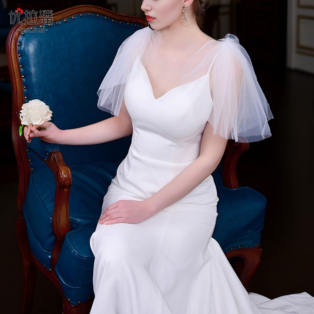 潮流高级经典新娘拍照旅拍饰品肩饰网纱可拆卸婚纱礼服配饰VG40,服饰配件/皮带/帽子/围巾,围巾/丝巾/披肩,淘宝优惠券,粉丝福利购,淘宝优惠卷