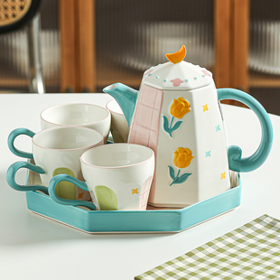 乔迁新居杯子礼盒套组送人杯具水杯套装家用客厅待客茶杯茶具套组