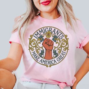 Anti Ice T-Shirt Pro Immigrant TShirt Subtle Feminist Tee Fl