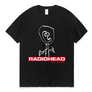 LE Radiohead The Bends Graphic T Shirts 90s Vintage Punk Hip