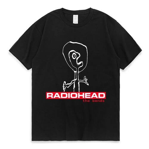 LE Radiohead The Bends Graphic T Shirts 90s Vintage Punk Hip