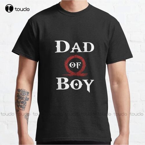 New Dad Of Boy Classic Dad Daddy Boy War T-Shirt Cotton Tee
