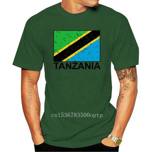 New Men T shirt Tanzania Flag - Special Vintage Edition funn