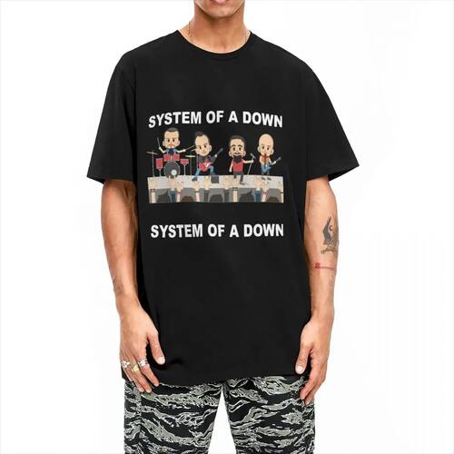 LE Men Women's S.O.A.D Original Retro Band Music T Shirt Sys