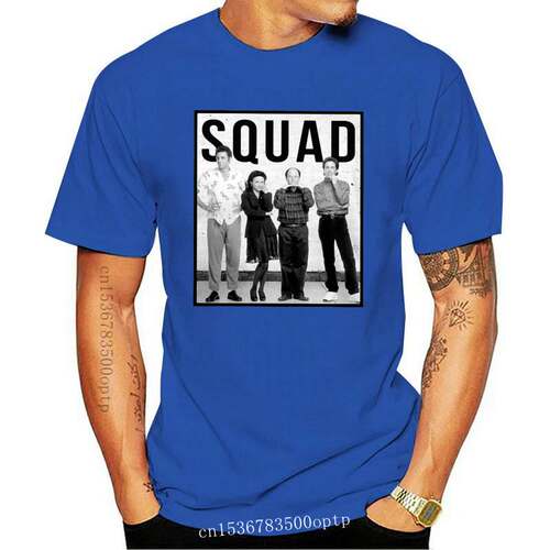 New Summer Mens T Shirt Squad Seinfeld Version High quality